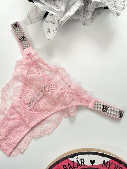 Victoria’s Secret shine strap brazilky nohavičky S - 2