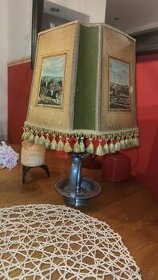 Staré věci - lampa, svícen, sochy, citera, čajová souprava - 2