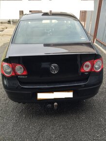 naraznik, zadny, diely, sklo, vw passat b6 1.9 tdi 77kw bxe - 2