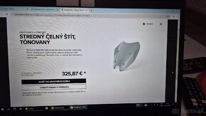 Predám čelný štít plexi BMW R 1250 RS 2024 - 2