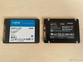 SSD 500GB 2x, Samsung, Crucial - 2