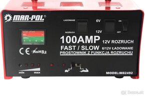 Autonabíjačka so štartom--6V-12V MAR-POL - nová - 2