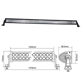 Predám novú led rampu 675w zahnutú,zakrivenú - 2