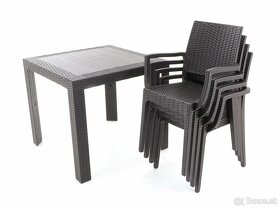 Záhradné sedenie stôl + 4 stoličky - 2