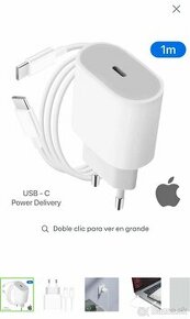 Apple 20W sieťový adaptér a 1m USB C Apple kábel nové - 2