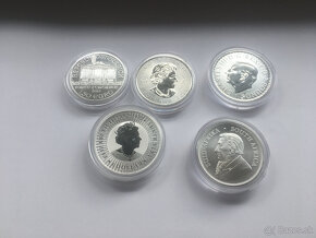 1 oz Ag mince - investičné striebro - 2