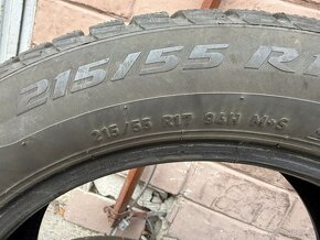 2ks Zimne pneumatiky PIRELLI 215/55 R17 - 2