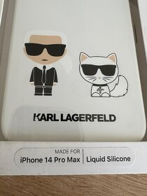Silikónový obal Iphone 14 Pro Max Karl Lagerfeld originál - 2