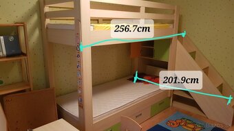 Detská izba- poschodová posteľ+nábytok - 2