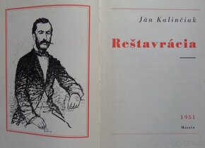 Reštavrácia - Ján Kalinčiak - 2