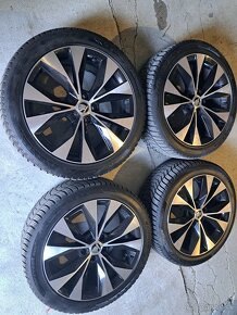 Predam Original elektrony Skoda 5x112 R18 a zimne pneu - 2