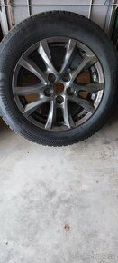 Hlinikove disky 5x114,3 R16 Mazda, zimne pneu - 2