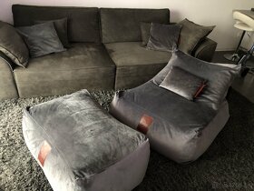 sedaci vak Wegett Lounge set Luxury gray - 2