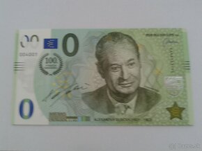 0 euro bankovka Dubček 10 ks - 2