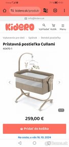 Postielka na kolieskach Cullami, darujem baldachyn, podložku - 2