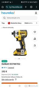 DEWALT DCF 887 RAZOVY UŤAHOVÁK BATERIA 18V 5.0AH - 2