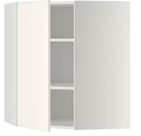 IKEA METOD Rohová nástenná skrinka s policami 68x80cm - 2