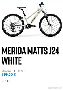 Merida Junior 24" kolesá, modrá farba - 2