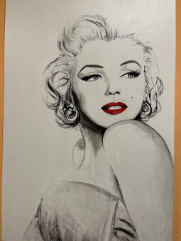 Ručne maľovaný obraz Marilyn Monroe - 2