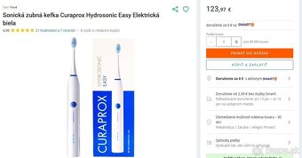 Curaprox Hydrosonic Easy Hydrosonická zubná kefka + prísluš. - 2