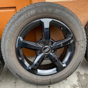 5x112 R16 6J ET43 originál Audi + 205/60 R16 Michelin zimné - 2