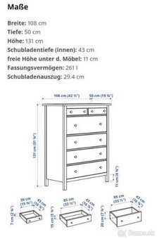 Hemnes komoda IKEA 6 šuflikova - 2