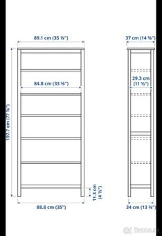 Hemnes IKEA knižnica - 2