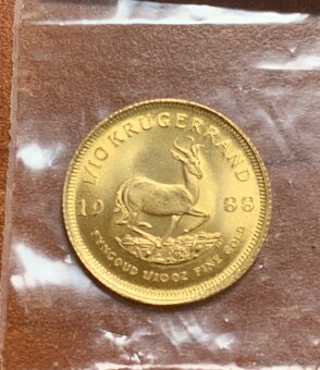 Zlatá minca 1/10oz Krugerrand 1988 - 2