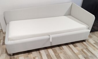 sivo - biela valenda s 2 celami, 90x200x45 cm - 2