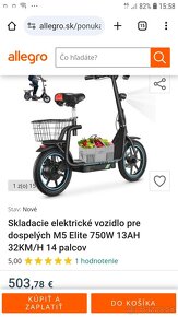 Predám elektrickú kolobežku m5 ELITE - 2