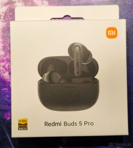 Nové Redmi Buds 5 Pro Bluetooth slúchadlá, čierne - 2