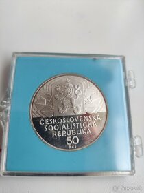 Strieborná minca ČSSR 50 Kčs 1979 proof - 2