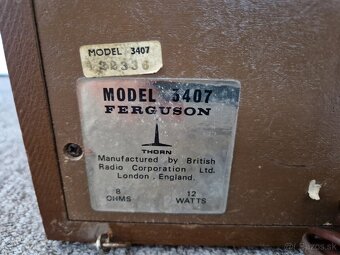 Retro Reproduktor Ferguson Model 3407 - 2