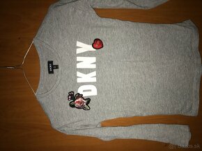 DKNY originál sive damske tricko dlhy rukav S - 2