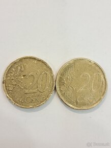 Euro mince chybne razené - 2