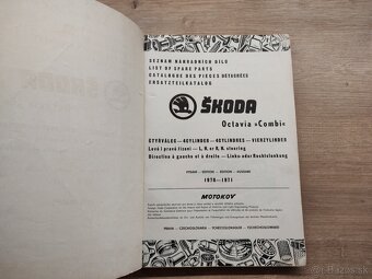 Seznam náhradních dílú ŠKODA Octavia combi 1970-1971 - 2