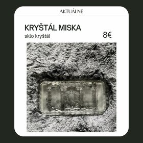 Miska kryštál sklo - 2