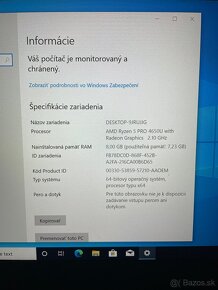 Predám NTBK Lenovo t14s gen1 - 2