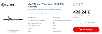 LIZARTE 01.98.7000 Prevodka riadenia pre VOLVO XC90 I (C, 27 - 2