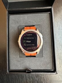 Garmin Fenix 7X Sapphire Solar Titan/ Brown Leather Band - 2