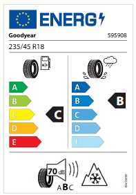 Goodyear ULTRAGRIP PERFORMANCE 3 235/45 R18 94 v Zimné - 2