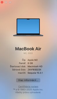 MacBook Air M2, 8GB, 256GB, blue - 2