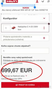 Predám nový Aku rázový uťahovač hilti SIW 4AT-22 1/2" - 2