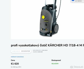 Predam vysokotlakovy Karcher cistic 7/18 HD-4M Plus - 2