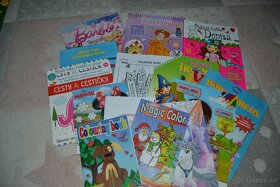 Detské omaľovánky, knižky, časopisy 15 ks - 2