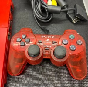 Playstation 2 Limitovaná edícia Slim Red - 2