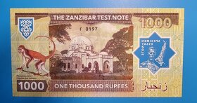 1000 RUPEES ZANZIBAR, MERCURY - 2