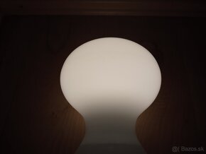 Retro bílá skleněná lampa - 2