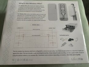 Mikrotik Wireless Wire Bezdrátový 60GHz spoj Nové nerozbalen - 2