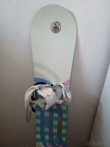 156 cm krasny damsky snowboard BURTON EZ V-ROCKER - 2